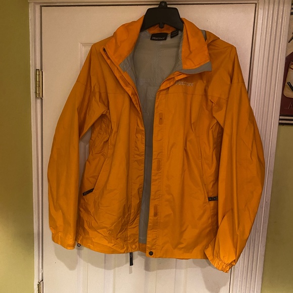 Marmot orange eco rain jacket windbreaker size MM.Unisex used condition - Picture 7 of 15